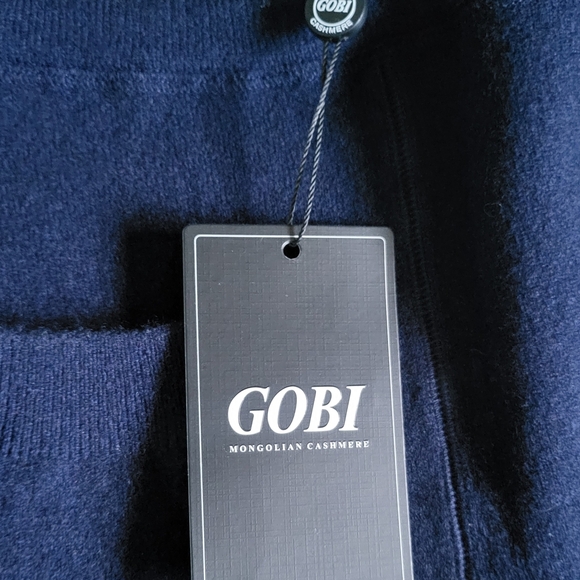 Gobi Navy Blue Cashmere Pants - Picture 4 of 6